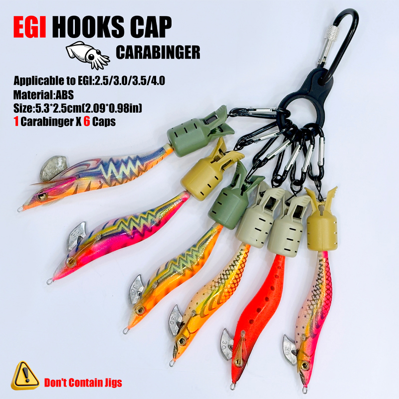 الحبار تهزهز هوك قبعات وحلقة ت - مراجعة Fishing Lure Accessories وسعره