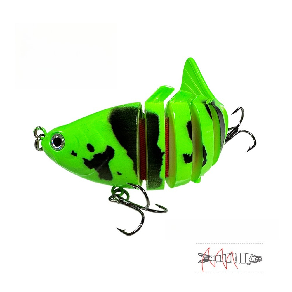 طعم صيد صناعي صلب متعدد الأجزا - مراجعة Fishing Lure Jerkbait وسعره
